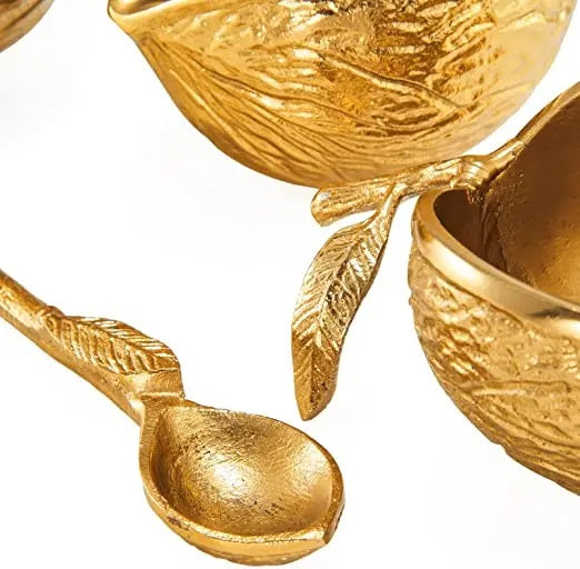 Season and Stir™ Brass Gold Chestnut Decorative Bowls - Set of 3 - Bright Gold