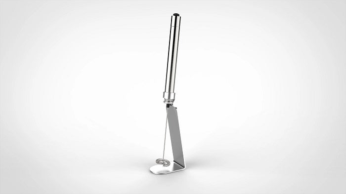 Kaffe Handheld Milk Frother with Stand Black