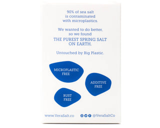 Vera's Fine Spring Salt 300 grams or 10.58 ounces - Microplastic Free