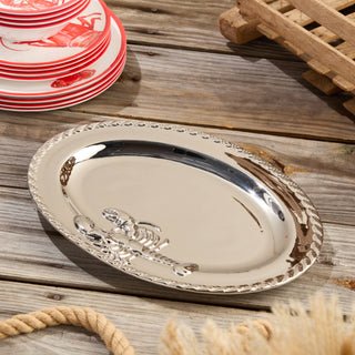 Silver Plated Lobster Oval Platter 16 x 12 inches