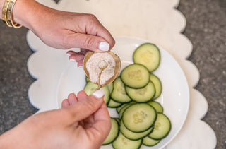 Handmade Season and Stir™ Aspen Leaf Salt Dish, perfect for serving and as artisan crafted tableware.