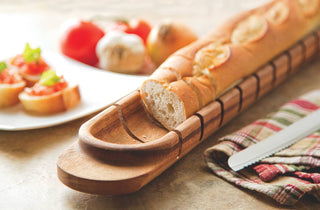 Season and Stir™ Baguette Miter - Acacia Wood