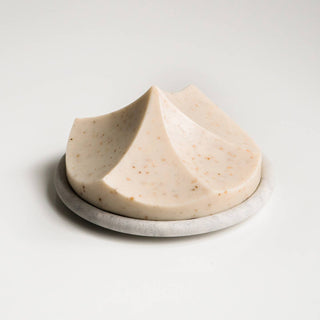 Daily Detox Handmade Erode Soap from Season and Stir™ with Grey Bouton Plate, emphasizing skin rejuvenation.