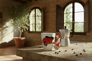 Vespa 8oz Coffee Mug: Red or Blue / 8oz