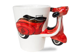 Vespa 8oz Coffee Mug: Red or Blue / 8oz