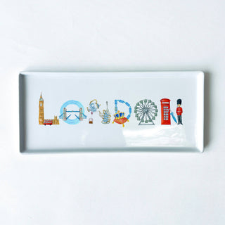 Season and Stir™ Italy or London Icons Typography Tray 10.5" Long 