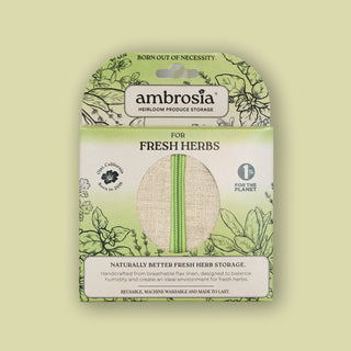 Fresh Herb Bag | Reusable Linen Herb Storage