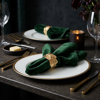 Bay Leaf Napkin Rings - Set of 4