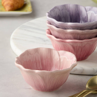 Wildflowers 3-D Floral Ice Cream Bowls set of 4
