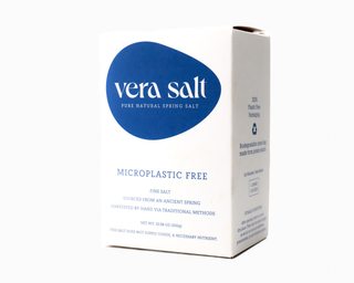 Vera's Fine Spring Salt 300 grams or 10.58 ounces - Microplastic Free