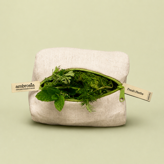 Fresh Herb Bag | Reusable Linen Herb Storage