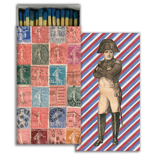 Napoleon Luxury Decorative Safety Matches in an elegant matchbox, perfect for candles and home décor.