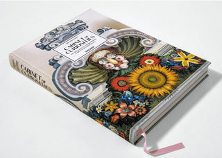 A vivid inside page of Massimo Listri's Cabinet of Curiosities, illustrating rare collectibles from the 16th and 17th centuries.