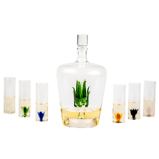 Season and Stir™ Tequila Agave Decanter With 6 Shot Glasses And Stand - GIFT GUIDE