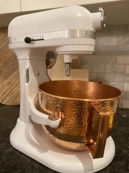 Hammered Copper Mixer Bowl Will Fit Kitchenaid K-5 Model Only