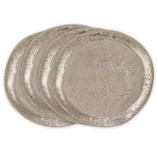 Brushed Aluminum Charger: Gold - premium quality and easy to clean charger plates for any table decor.