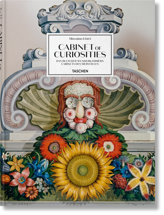 Cover of Massimo Listri's Cabinet of Curiosities showcasing stunning photography of historical treasures.