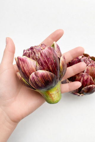Designer’s Pick – Decorative Faux Artichoke (Small or Large): Burgundy