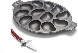 Season and Stir™ Outset Oyster Knife and Oyster Pan Set 16.25"x 20.25"x 4.5"