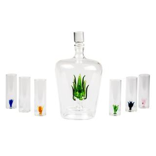 Season and Stir™ Tequila Agave Decanter With 6 Shot Glasses And Stand - GIFT GUIDE