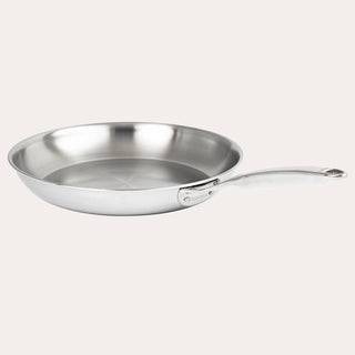 Cristel Castel'Pro trademarked Stainless Steel Frying Pan: 12 inch size