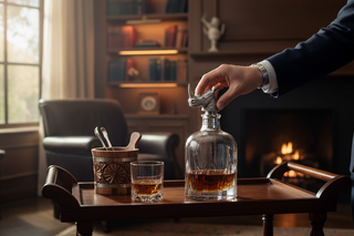 Enhance your drinking experience with the Crystal Whiskey Decanter - Rhino, a stylish designer whiskey decanter that thrills with its unique aesthetic.