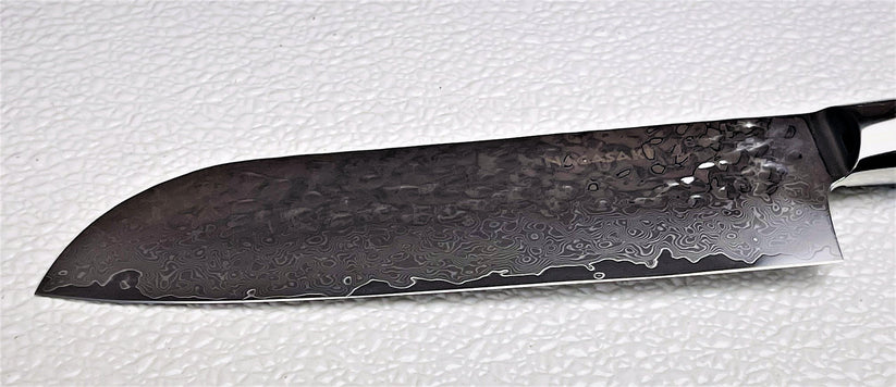 Season and Stir™ Nagasaki Hand hammered Santoku knife
