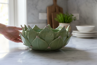 Italian Ceramic Artichoke Centerpiece – Handmade Florentine Style Table Décor