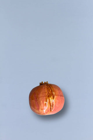 Granada glazed ceramic replica pomegranate - only a few left but we will take preorders for the holidays!