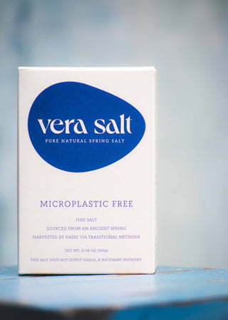 Vera's Fine Spring Salt 300 grams or 10.58 ounces - Microplastic Free