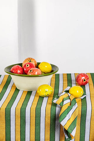 Granada glazed ceramic replica pomegranate - only a few left but we will take preorders for the holidays!