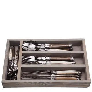 Season and Stir™ Jean Dubost 24 Pc Everyday Flatware Set Linen