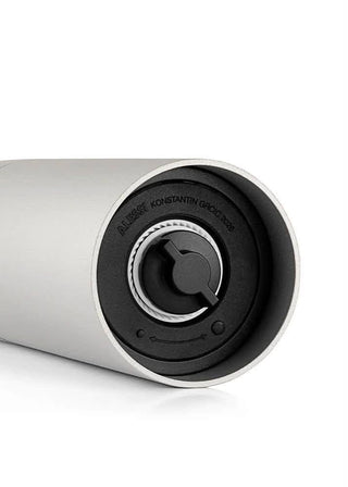 Alessi Salt, Pepper and Spice Grinder - sleek design - Aluminum or Dark Grey