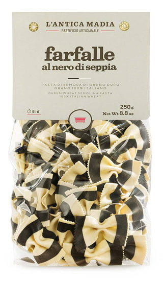 Farfalle - Black and White Bow Tie Pasta from Italy