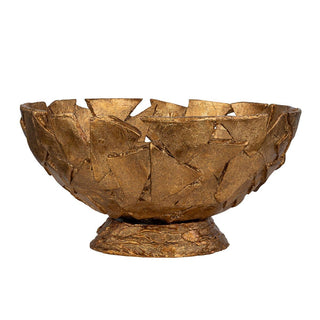 Paul Gruer Mosaic Luxe Gilded Sculptural Bowl - Large