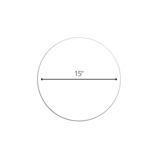 Round Acrylic Placemats - inserts sold separately