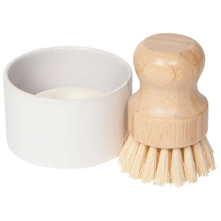 Bamboo Dish Brush and Soap Set of 3 pieces