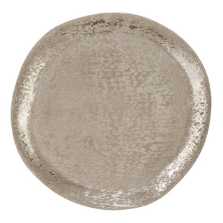 Brushed Aluminum Charger: Gold - eye-catching and easy to clean charger plates to impress your guests.