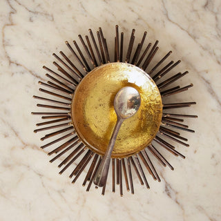Iron & Goldleaf Medium Sea Urchin Dish