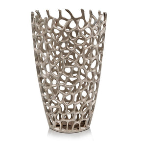 Season and Stir™ Silver Aluminum Branch Twig Large Table Vase