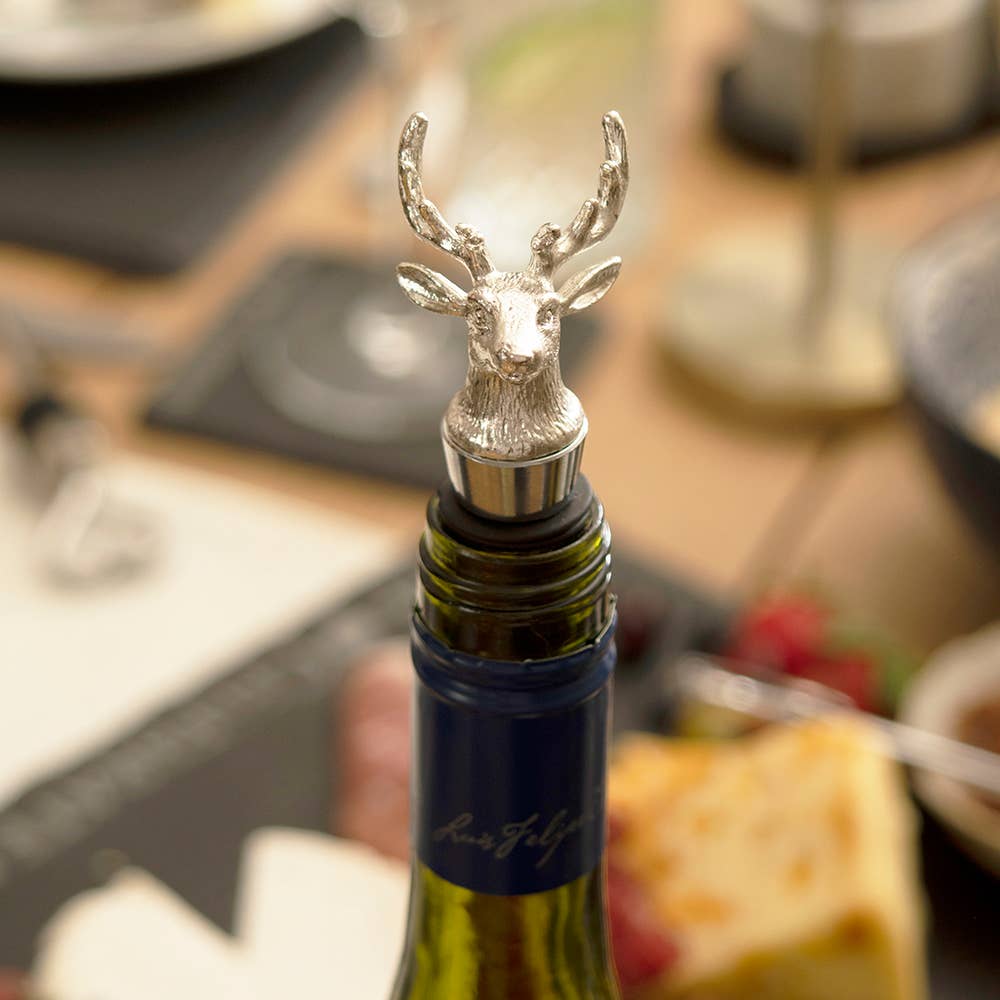 Season and Stir™ Pheasant or Stag Wine Bottle Stopper