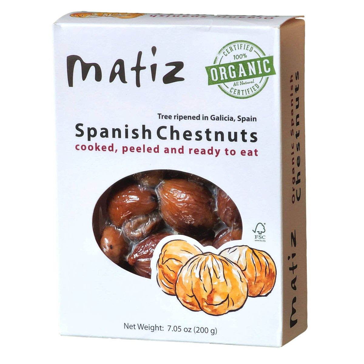 Season and Stir™ Matiz Organic Chestnuts from Spain