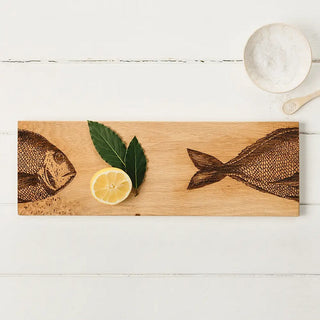 Season and Stir™ Fish Medium Oak Serving Platter