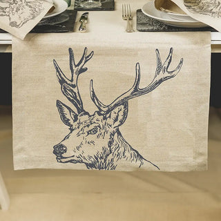 Season and Stir™ Stag Linen Table Runner