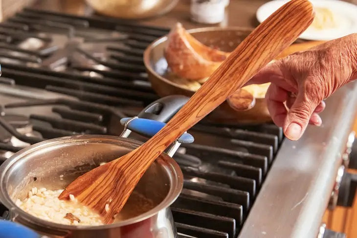 Season and Stir™ Italian Olivewood Flat Wooden Spoon