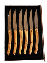 Season and Stir™ Set of 6 Thiers olive wood steak knives