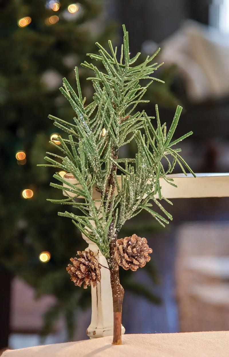 Season and Stir™ Glittered Large Pinecone Pick 14 Inch for table dressing ON SALE