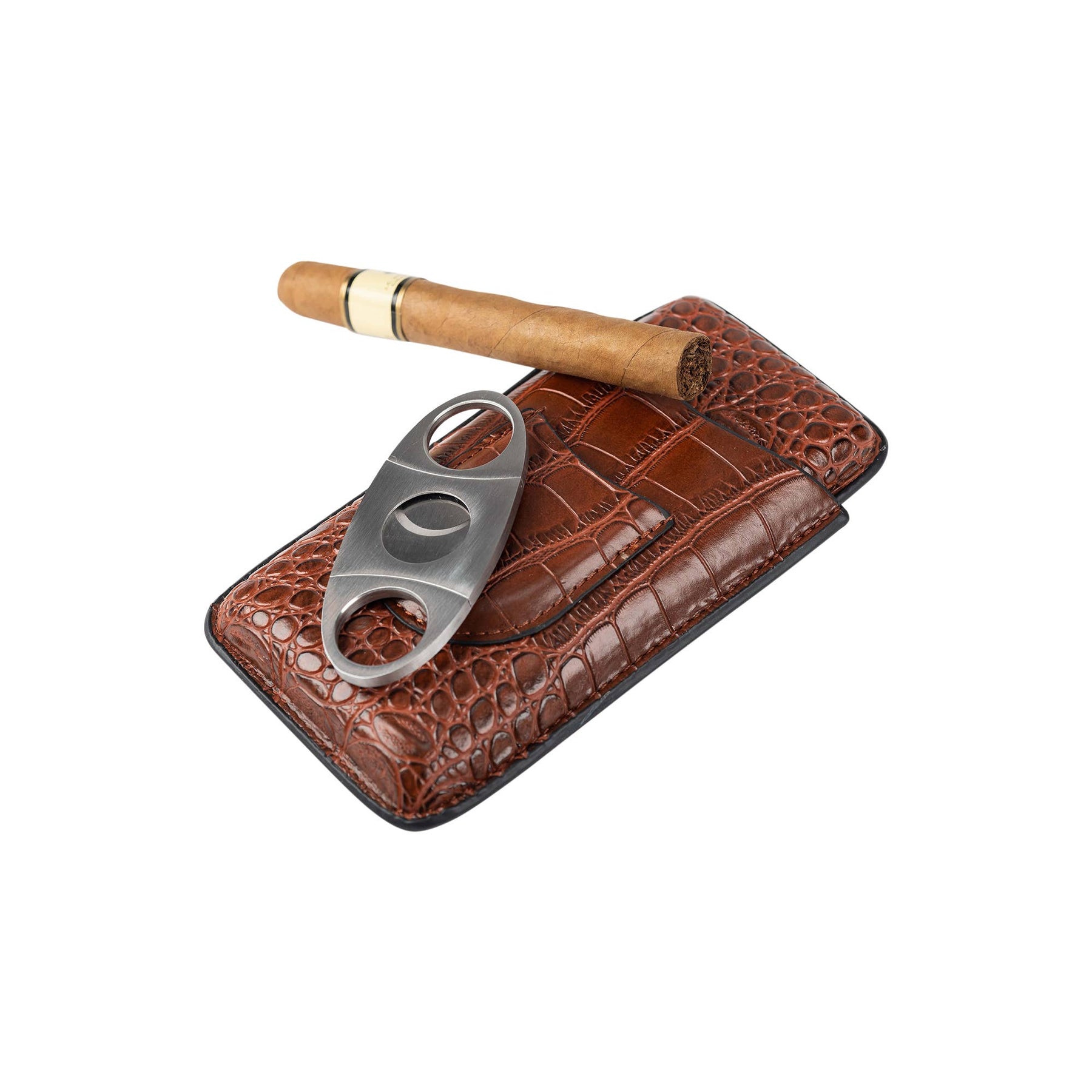 Season and Stir™ Trio Cigar Traveler with Cutter-Brown