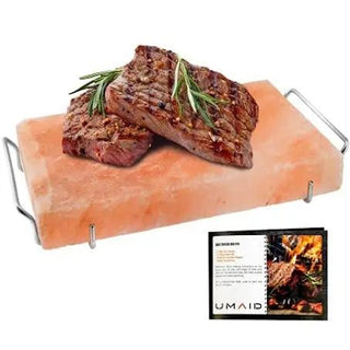 Season and Stir™ Himalayan Secrets 8" x 8" x 2" Salt Plate with Holder