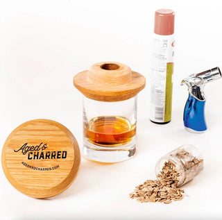 Season and Stir™ Smoke Lid Kit - A Cocktail Smoker Kit With Butane